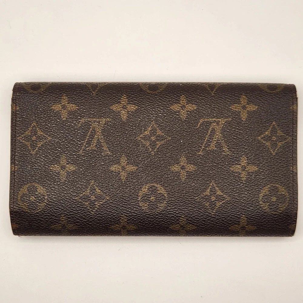 Vintage Louis Vuitton Monogram Long Wallet Trifold November 1991 France TH0911